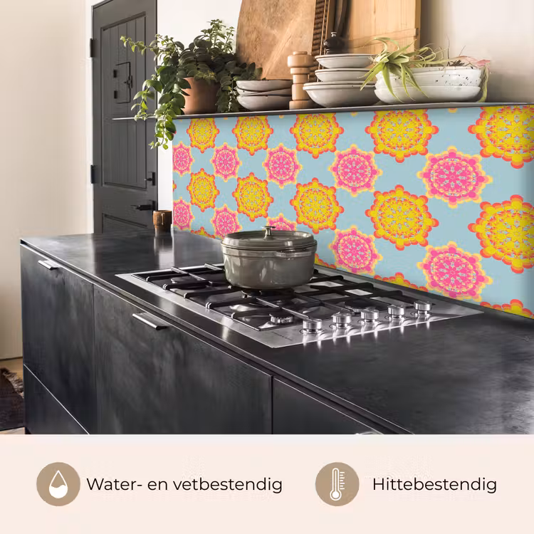 Flower Power - Design - Hippie keuken achterwand 2 middel 871 -usp_NL