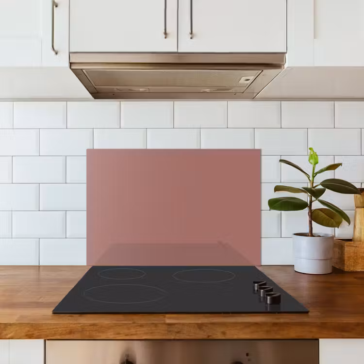 Fluistering van Fuchsia keuken achterwand spatscherm klein -sfeer2