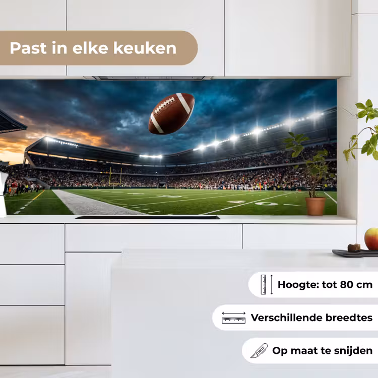 Football - Bal - Stadion - Sport keuken achterwand 2 middel -sfeer4_NL
