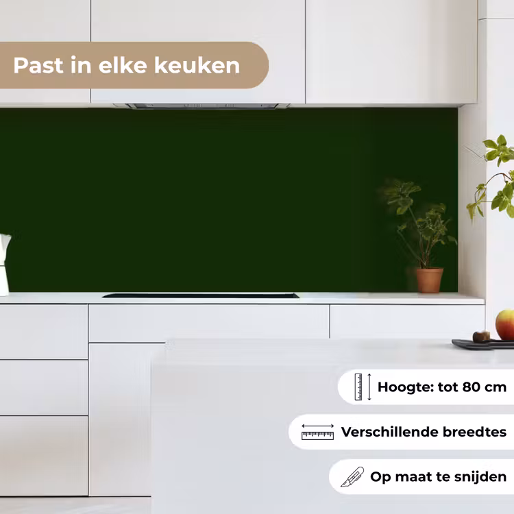 Forest - Green - Groen keuken achterwand 2 middel 871 -sfeer4_NL