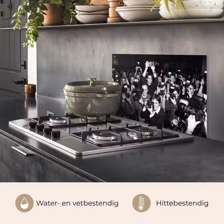 Fotografen - Menigte - Flitsers - Journalistiek keuken achterwand spatscherm klein -usp_NL