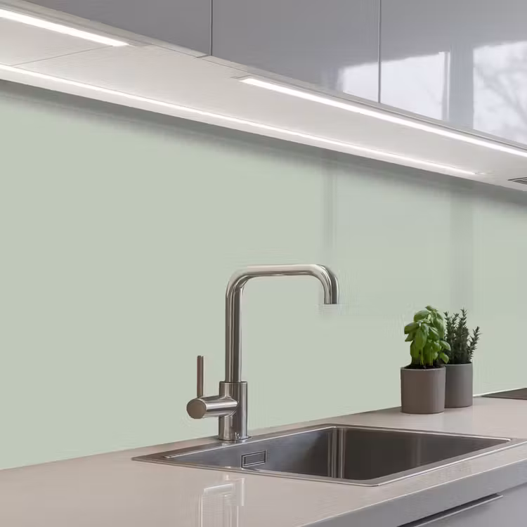 Frosted - Mint - Groen keuken achterwand 2 middel 871 -3d_schuin