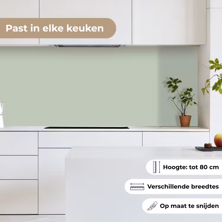 Frosted - Mint - Groen keuken achterwand 2 middel 871 -sfeer4_NL