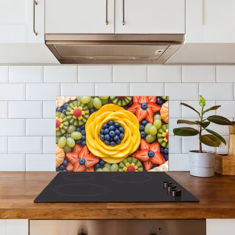 Fruit - Arrangement - Gezond - Kleurrijk - Eten keuken achterwand spatscherm klein -sfeer2