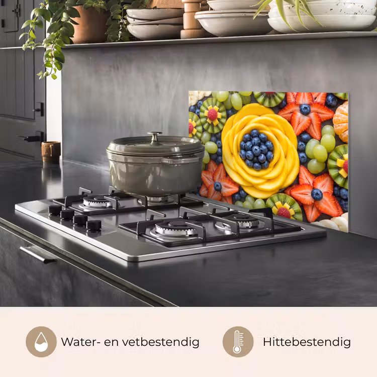 Fruit - Arrangement - Gezond - Kleurrijk - Eten keuken achterwand spatscherm klein -usp_NL