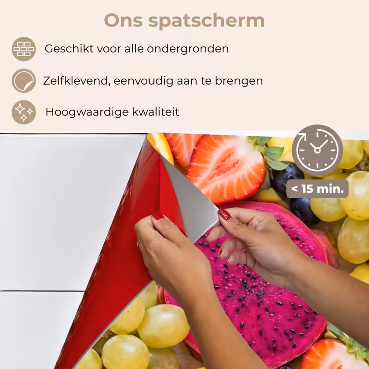Fruit - Assortiment - Kleurrijk - Gezondheid keuken achterwand spatscherm klein -spatscherm_NL