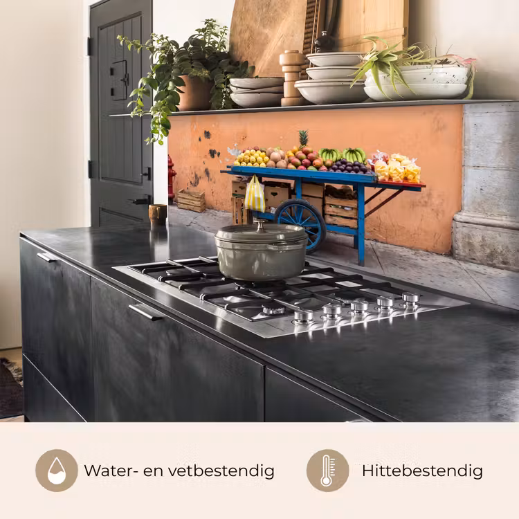 Keuken achterwand - Fruit - Kar - Straat - Fruit - Kar - Straat keuken achterwand 2 middel
