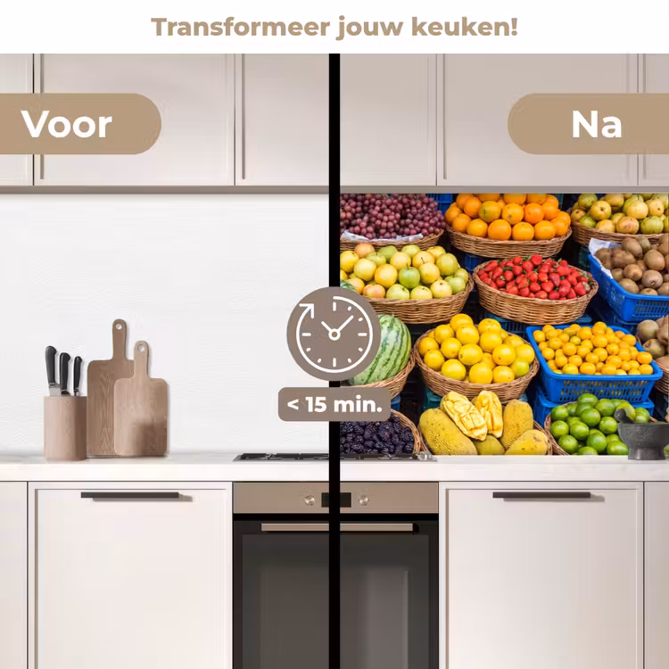 Keuken achterwand - Fruit - Markt - Kleurrijk - Fruit - Markt - Kleurrijk keuken achterwand 2 middel