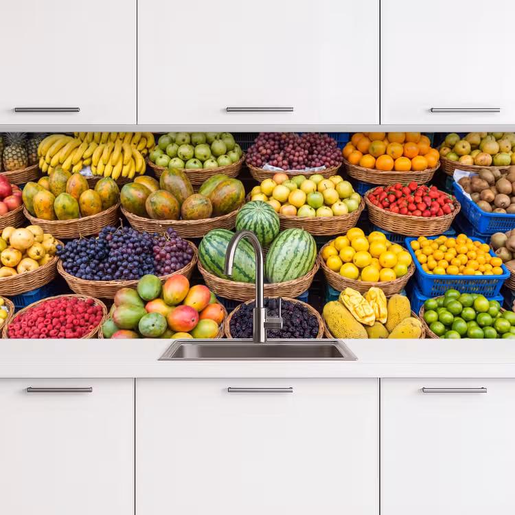 Keuken achterwand - Fruit - Markt - Kleurrijk - Fruit - Markt - Kleurrijk keuken achterwand 2 middel