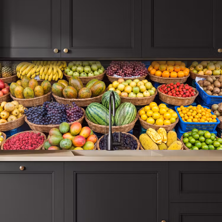 Keuken achterwand - Fruit - Markt - Kleurrijk - Fruit - Markt - Kleurrijk keuken achterwand 2 middel