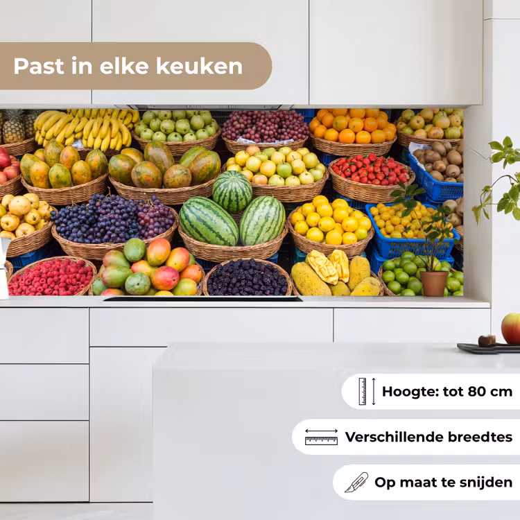 Keuken achterwand - Fruit - Markt - Kleurrijk - Fruit - Markt - Kleurrijk keuken achterwand 2 middel