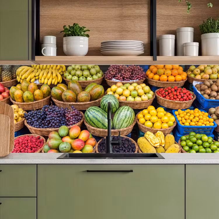 Keuken achterwand - Fruit - Markt - Kleurrijk - Fruit - Markt - Kleurrijk keuken achterwand 2 middel