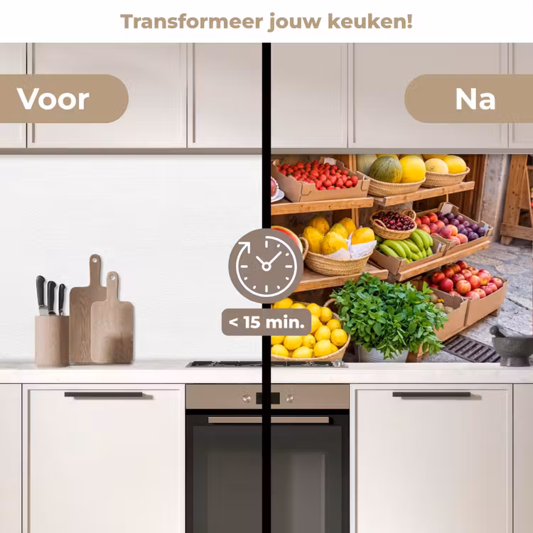 Keuken achterwand - Fruit - Markt - Vers - Fruit - Markt - Vers keuken achterwand 2 middel