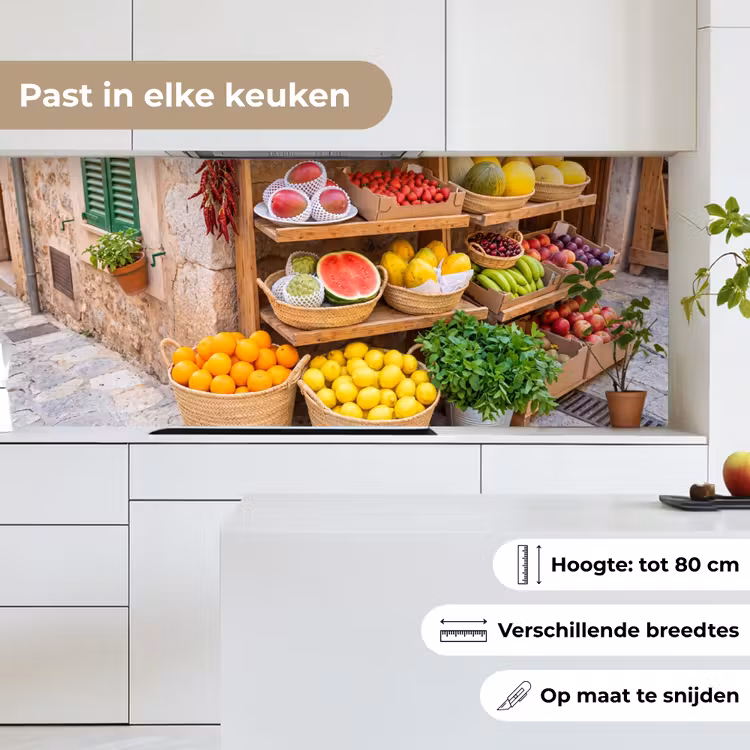 Keuken achterwand - Fruit - Markt - Vers - Fruit - Markt - Vers keuken achterwand 2 middel