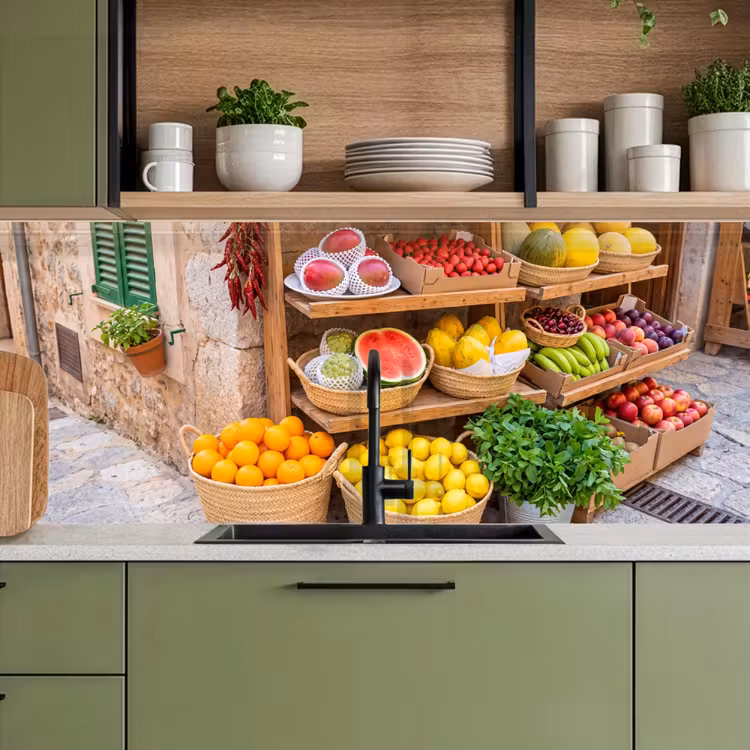 Keuken achterwand - Fruit - Markt - Vers - Fruit - Markt - Vers keuken achterwand 2 middel