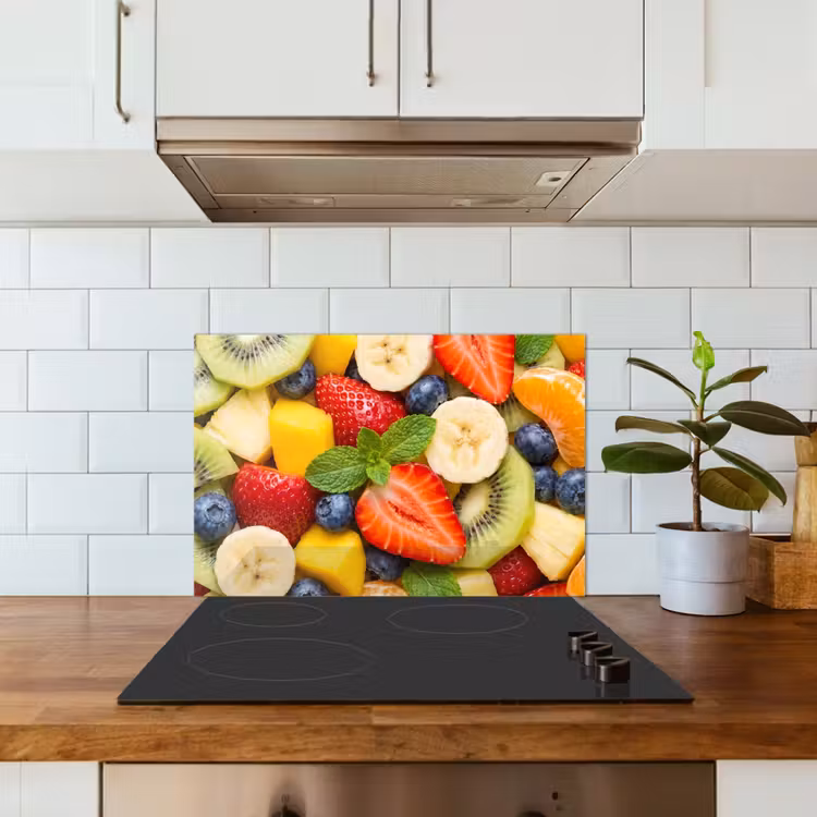 Fruit - Plakjes - Eten - Kleurrijk keuken achterwand spatscherm klein -sfeer2