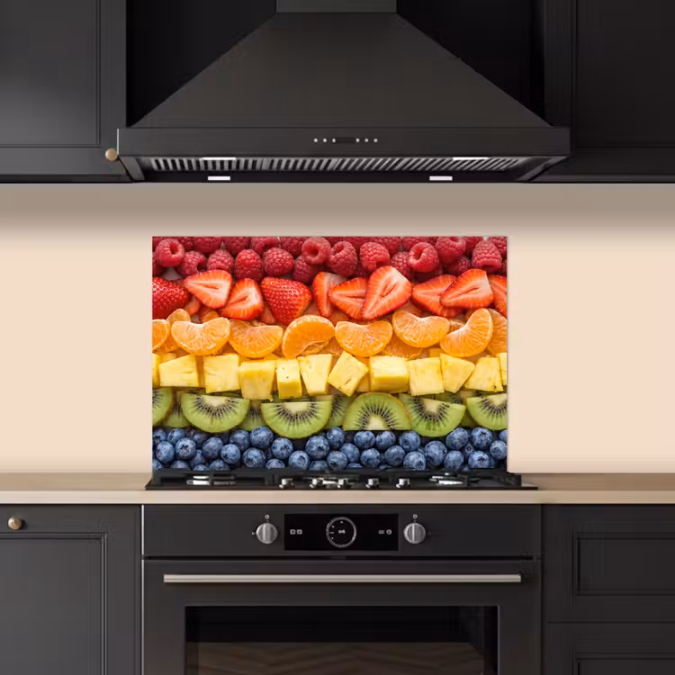 Fruit - Regenboog - Gezond - Kleurrijk keuken achterwand spatscherm klein -sfeer1