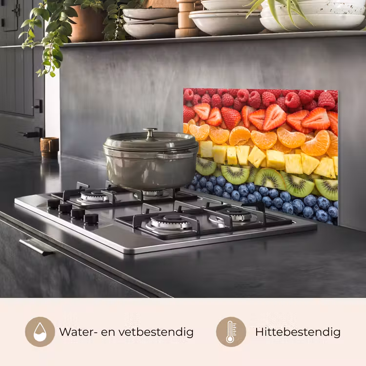 Fruit - Regenboog - Gezond - Kleurrijk keuken achterwand spatscherm klein -usp_NL