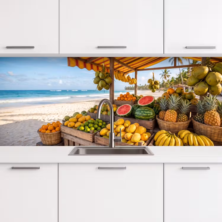 Keuken achterwand - Fruit - Strand - Tropisch - Fruit - Strand - Tropisch keuken achterwand 2 middel