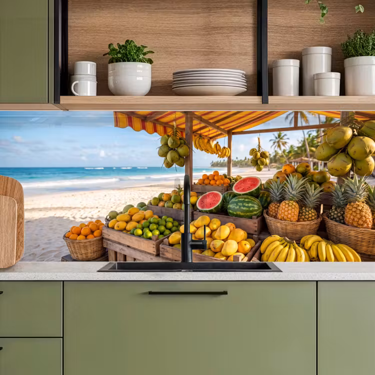Keuken achterwand - Fruit - Strand - Tropisch - Fruit - Strand - Tropisch keuken achterwand 2 middel