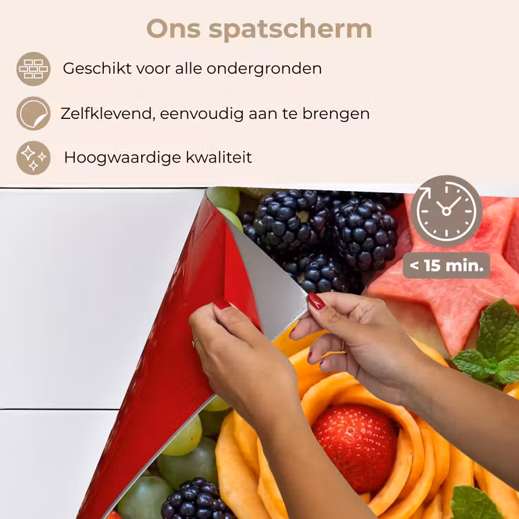 Fruit - Variatie - Kleurrijk - Vers - Eten keuken achterwand spatscherm klein -spatscherm_NL