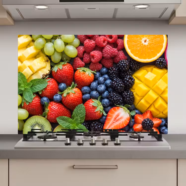 Fruit - Vers - Kleurrijk - Eten keuken achterwand spatscherm klein -3d_website
