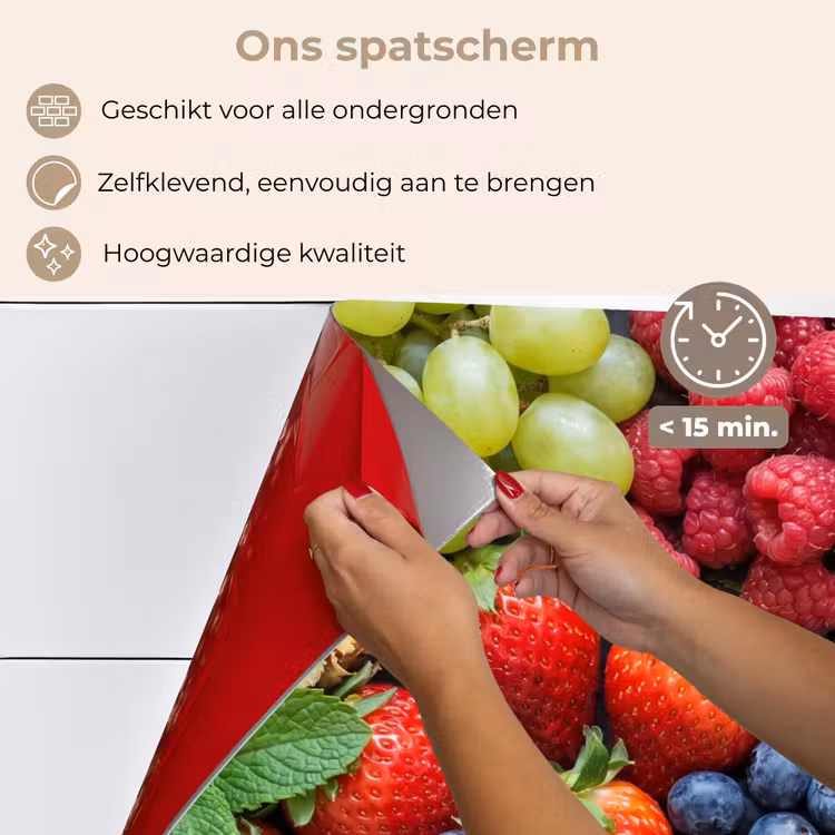 Fruit - Vers - Kleurrijk - Eten keuken achterwand spatscherm klein -spatscherm_NL