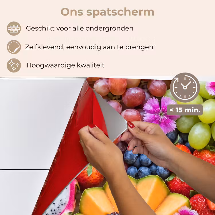 Fruit - Vers - Variatie - Eten - Kleurrijk keuken achterwand spatscherm klein -spatscherm_NL