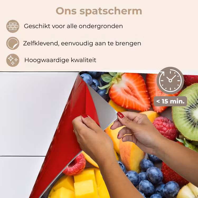 Fruit - Versneden - Kleurrijk - Eten - Gezond keuken achterwand spatscherm klein -spatscherm_NL