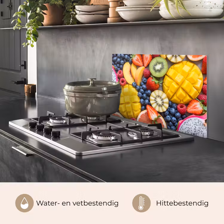 Fruit - Versneden - Kleurrijk - Eten - Gezond keuken achterwand spatscherm klein -usp_NL
