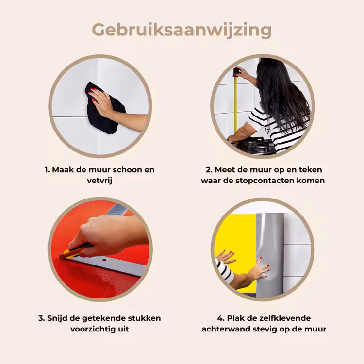 Geel - Citroen - Neon - Kleuren keuken achterwand 2 middel 871 -gebruiksaanwijzing_NL