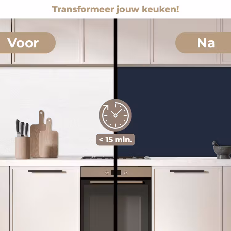 Geldersblauw - Blauw - Klassiek keuken achterwand 2 middel 871 -voor-na2_NL