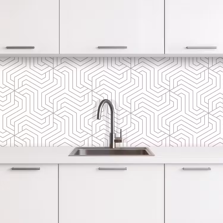 Geometrie - Lijn - Patroon keuken achterwand 2 middel 871 -3d