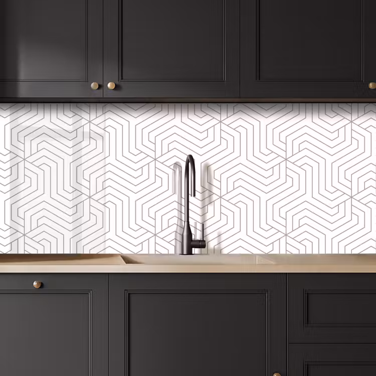 Geometrie - Lijn - Patroon keuken achterwand 2 middel 871 -sfeer1
