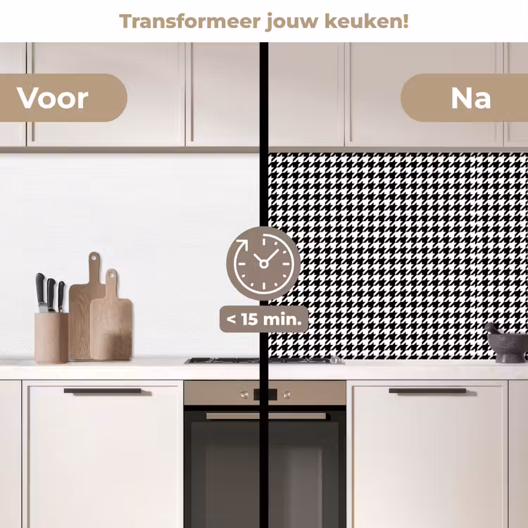 Geometrie - Patronen - Abstract keuken achterwand 2 middel 871 -voor-na2_NL