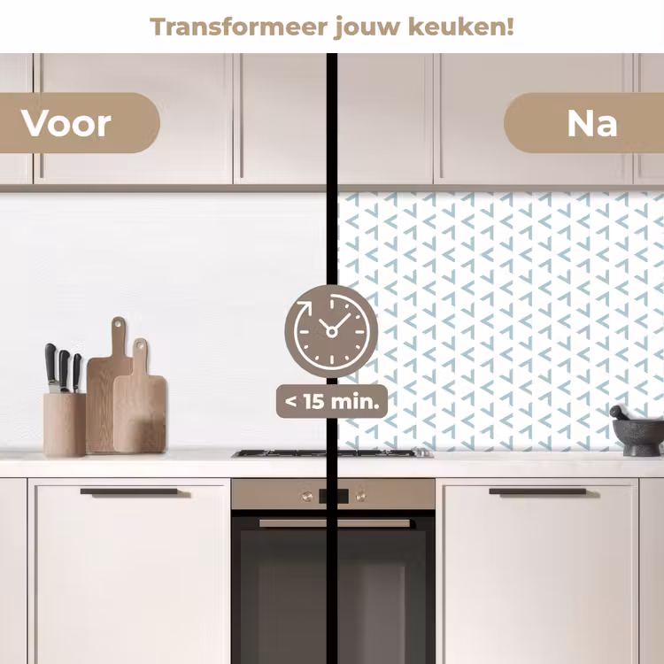 Geometrie - Patronen - Abstract keuken achterwand 2 middel 871 -voor-na2_NL