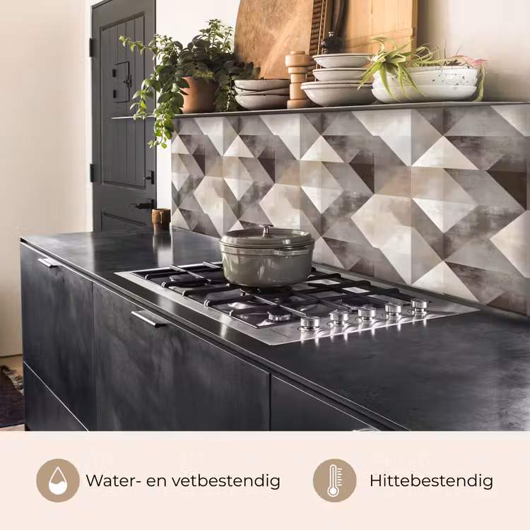 Geometrisch - Motief - Aardetinten keuken achterwand 2 middel 871 -usp_NL