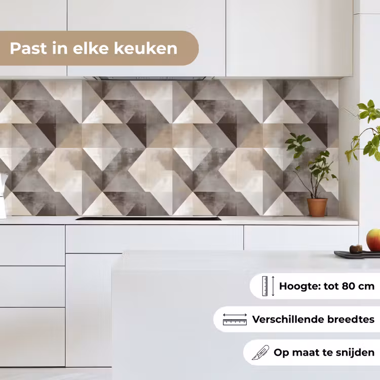 Geometrisch - Motief - Aardetinten keuken achterwand 2 middel 871 -sfeer4_NL