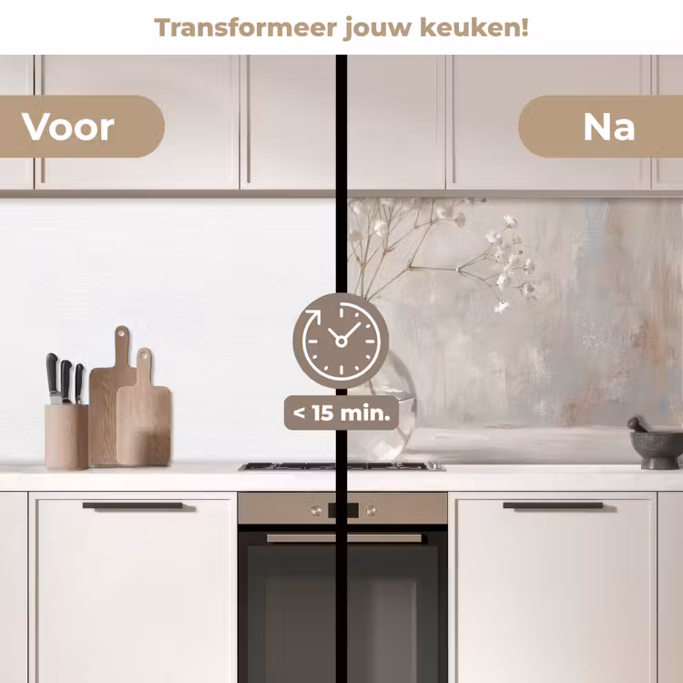 Gipskruid - Vaas - Wit keuken achterwand 2 middel -voor-na2_NL