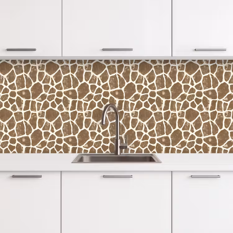Giraf - Klassiek - Bruin keuken achterwand 2 middel 871 -3d