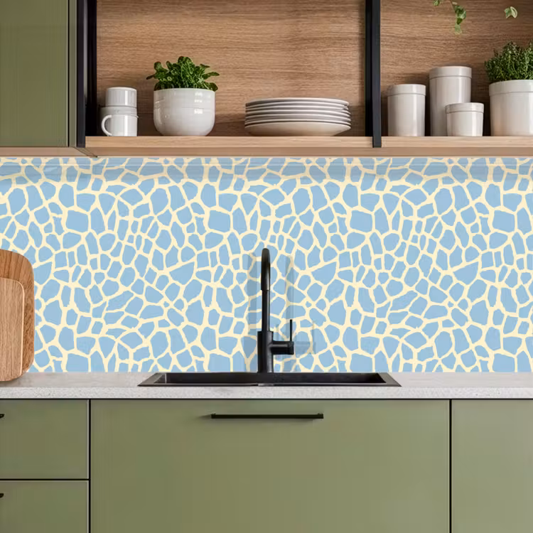 Giraf - Modern - Blauw keuken achterwand 2 middel 871 -sfeer3