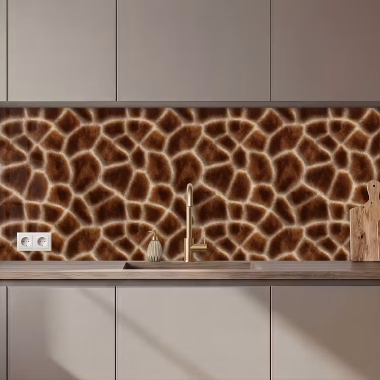 Giraf - Vacht - Bruin keuken achterwand 2 middel 871 zz_3dshopping