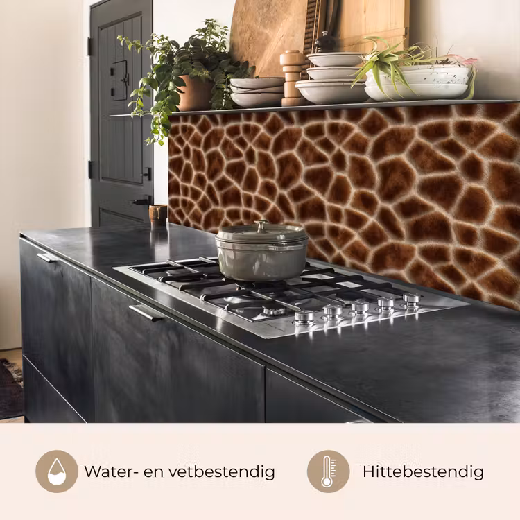 Giraf - Vacht - Bruin keuken achterwand 2 middel 871 -usp_NL