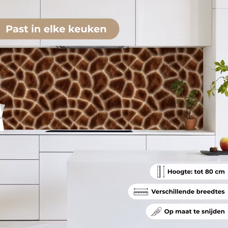 Giraf - Vacht - Bruin keuken achterwand 2 middel 871 -sfeer4_NL