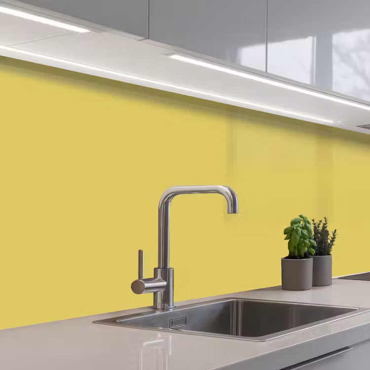 Golden - Ochre - Geel keuken achterwand 2 middel 871 -3d_schuin