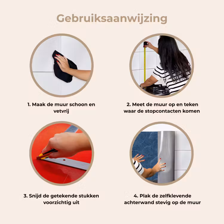 Golven - Textuur - Patroon - Blauw keuken achterwand 2 middel 871 -gebruiksaanwijzing_NL