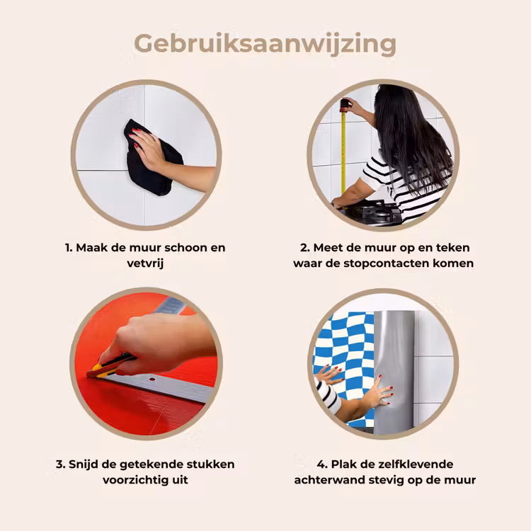 Golvend - Patroon - Blauw keuken achterwand 2 middel 871 -gebruiksaanwijzing_NL