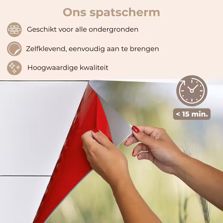 Graan - Aar - Natuur - Groen - Detail keuken achterwand spatscherm klein -spatscherm_NL