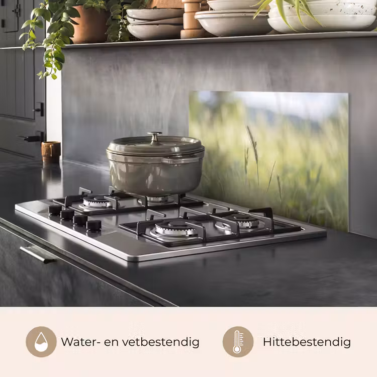 Graan - Aar - Natuur - Groen - Detail keuken achterwand spatscherm klein -usp_NL