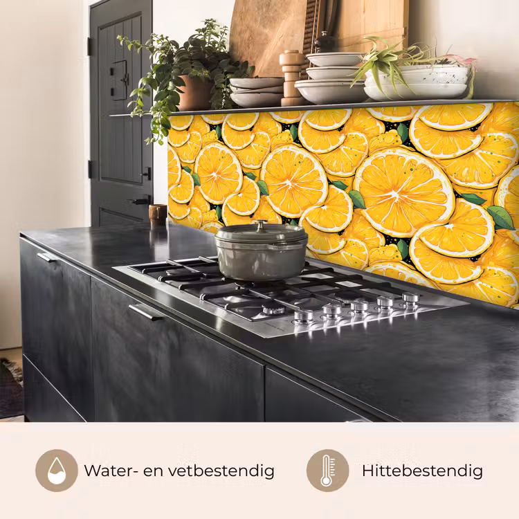 Grafisch - Citroenschijven - Blaadjes keuken achterwand 2 middel 871 -usp_NL